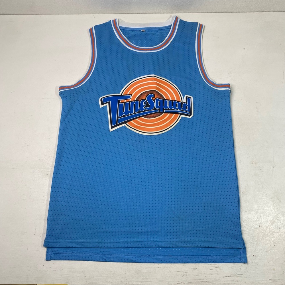Space Jam Basketball Jersey Tune Squad Bugs Bunny 1 Mens Medium Light Blue